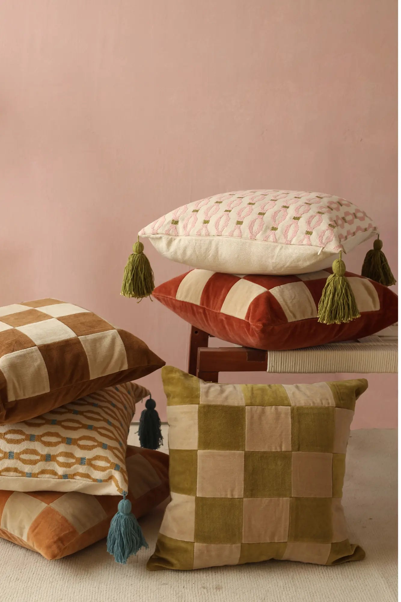 Poppy Soft Pink Cushion Cover SanctuaryLiving