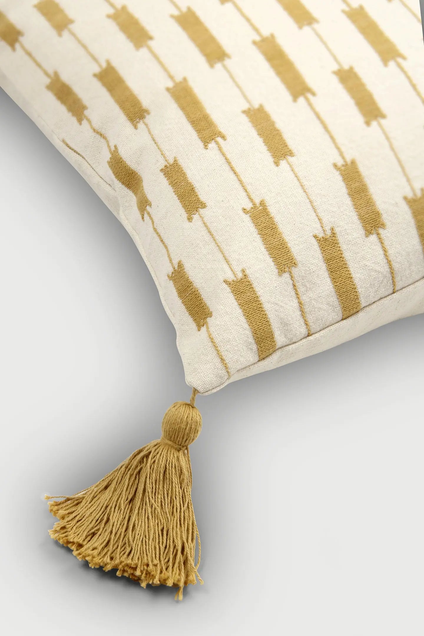 Iris Ochre Cushion Cover SanctuaryLiving