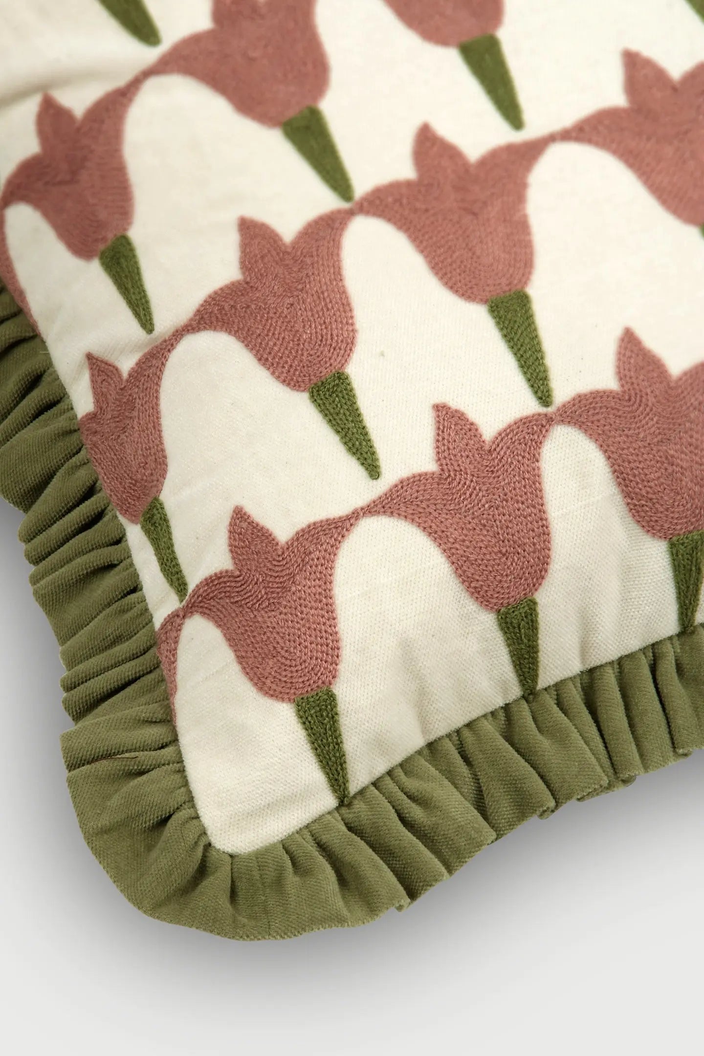 Tulip Raspberry Oblong Cushion Cover SanctuaryLiving