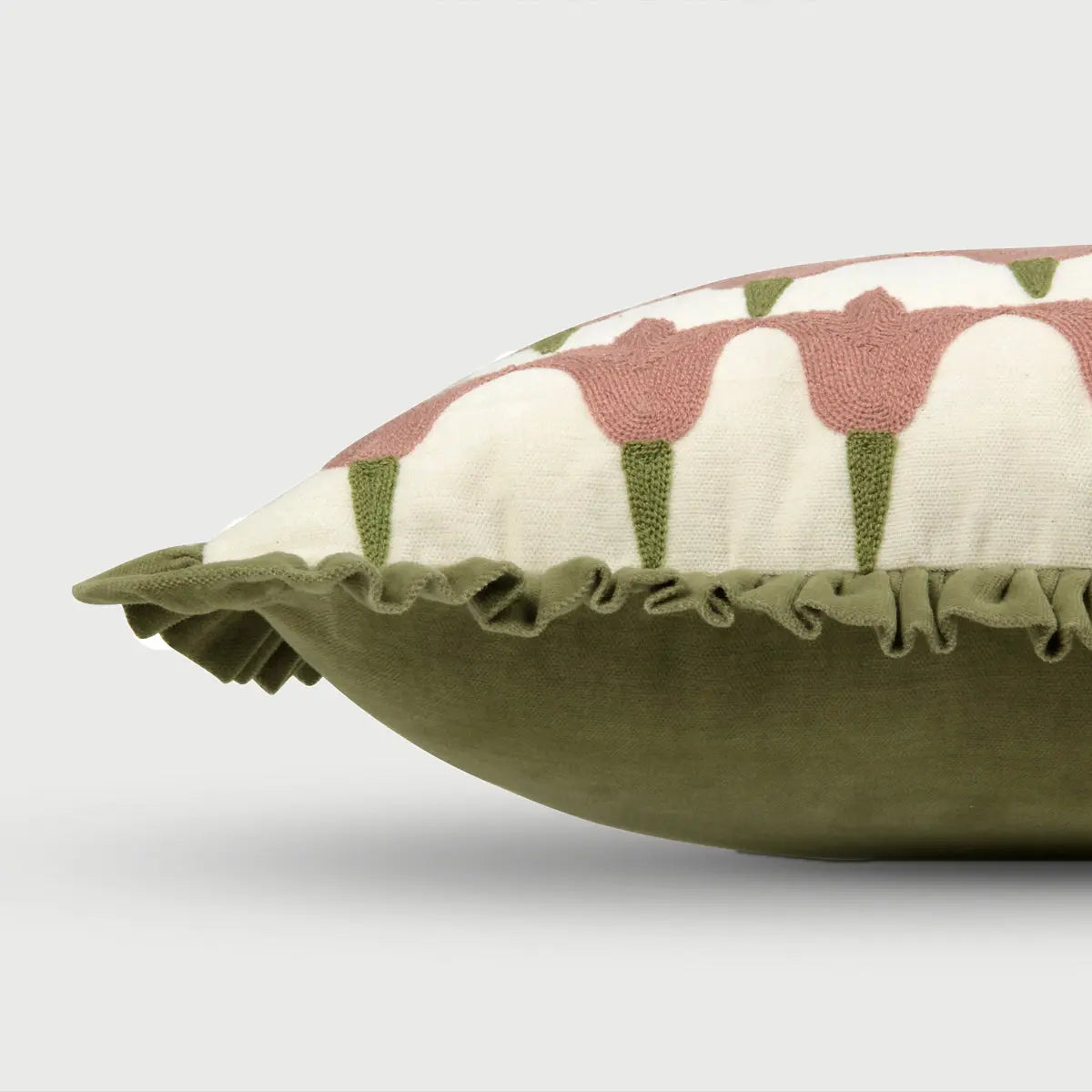 Tulip Raspberry Oblong Cushion Cover SanctuaryLiving