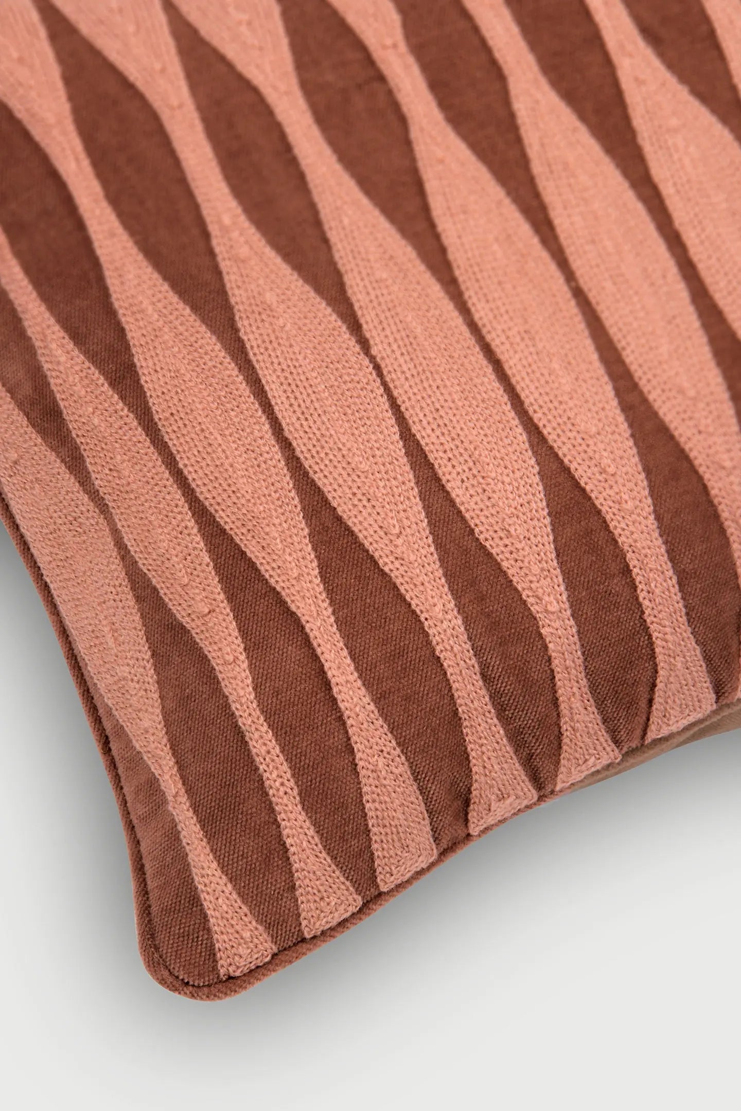 Ripple Rhubarb Oblong Cushion Cover SanctuaryLiving