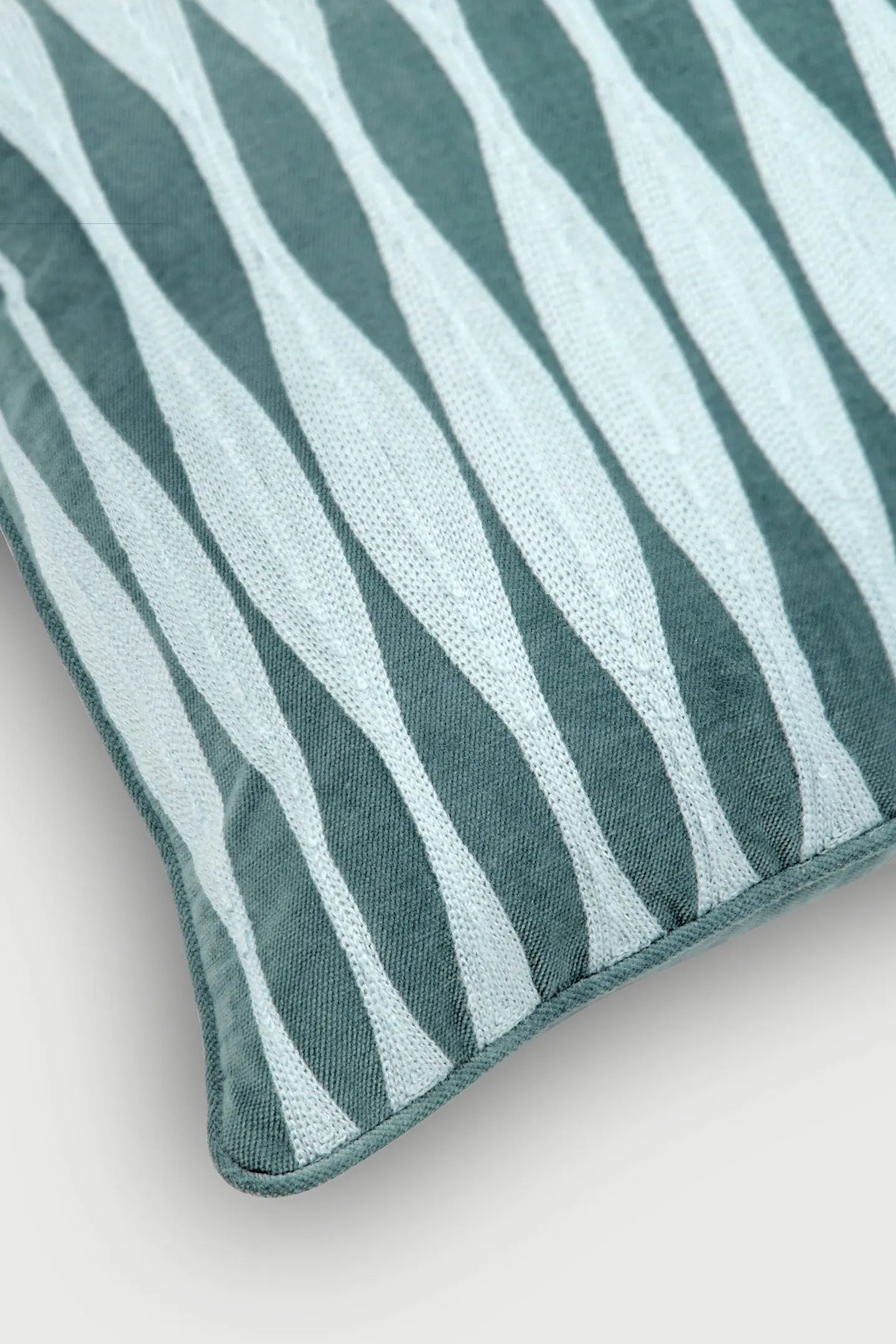 Ripple Teal Oblong Cushion Cover SanctuaryLiving