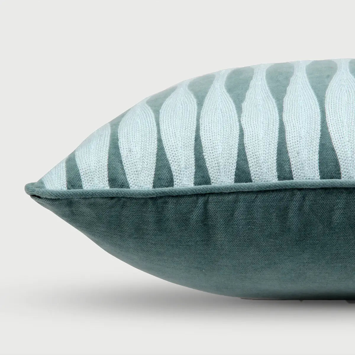 Ripple Teal Oblong Cushion Cover SanctuaryLiving