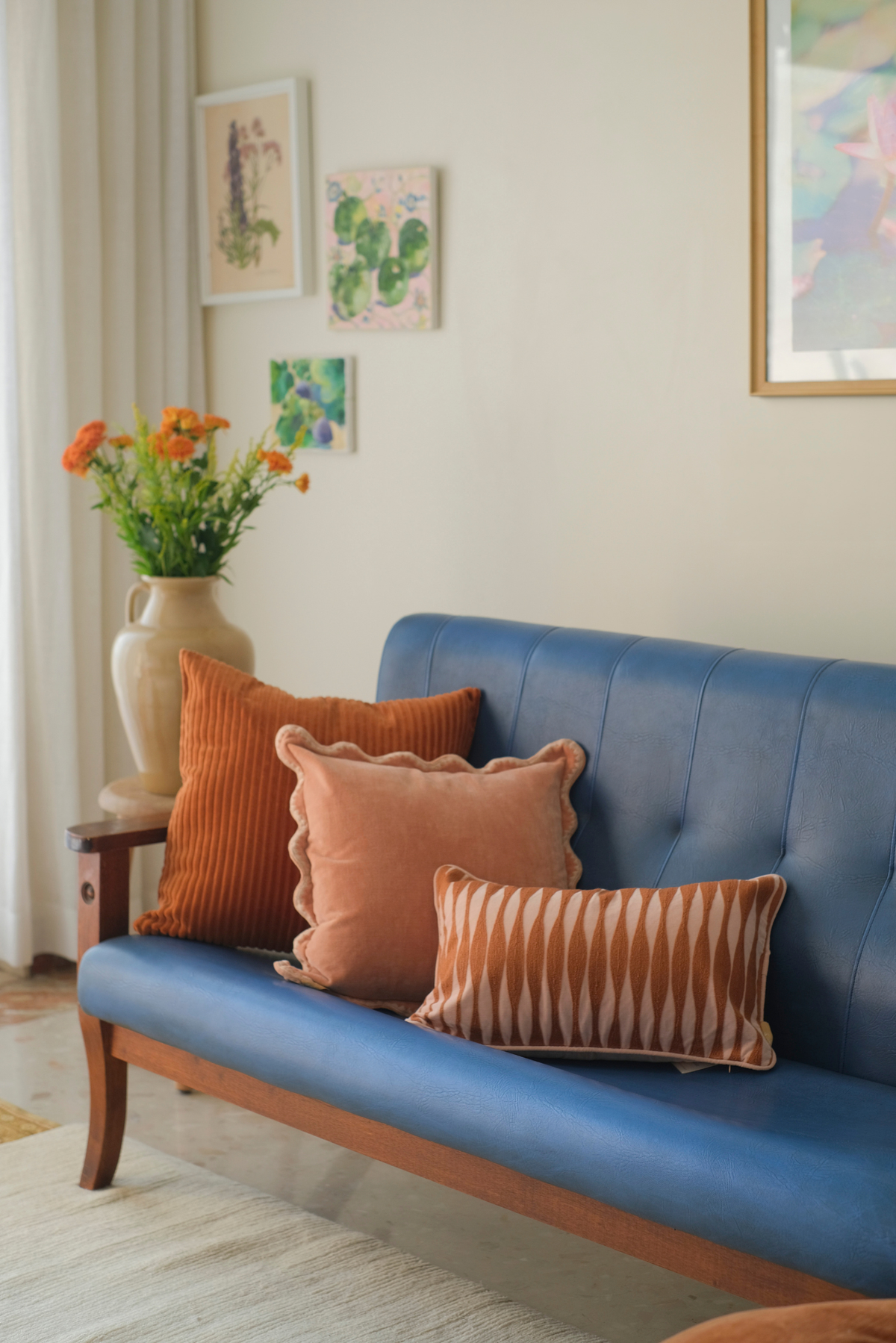 Ripple Spice Oblong Cushion Cover