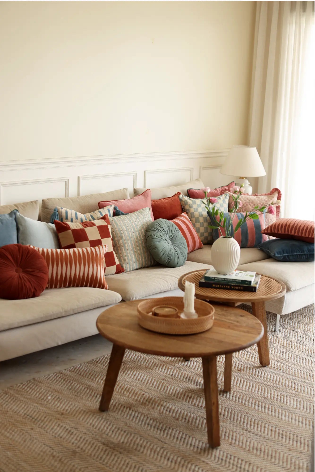 Ripple Spice Oblong Cushion Cover SanctuaryLiving