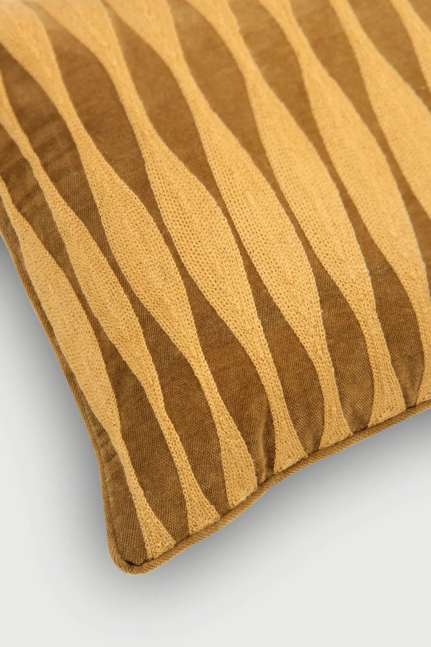 Ripple Tan Brown Oblong Cushion Cover SanctuaryLiving