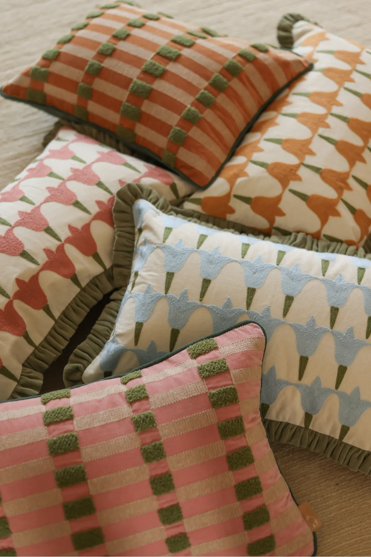 Pine Melon Oblong Cushion Cover SanctuaryLiving