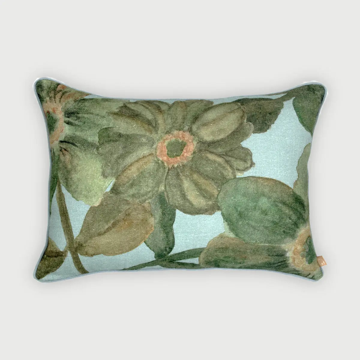 Wildflower Eucalyptus Linen Oblong Cushion Cover SanctuaryLiving