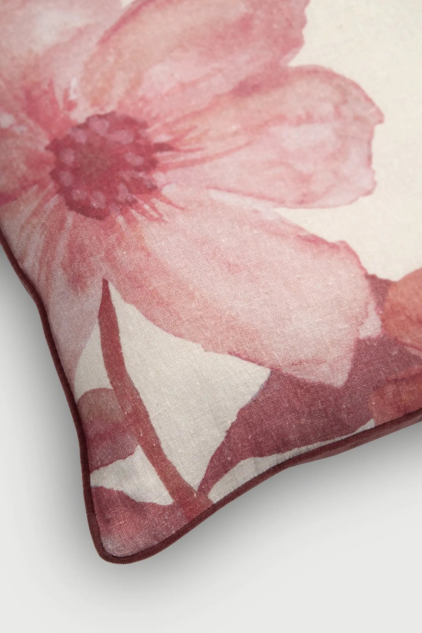 Wildflower Rose Linen Cushion Cover SanctuaryLiving