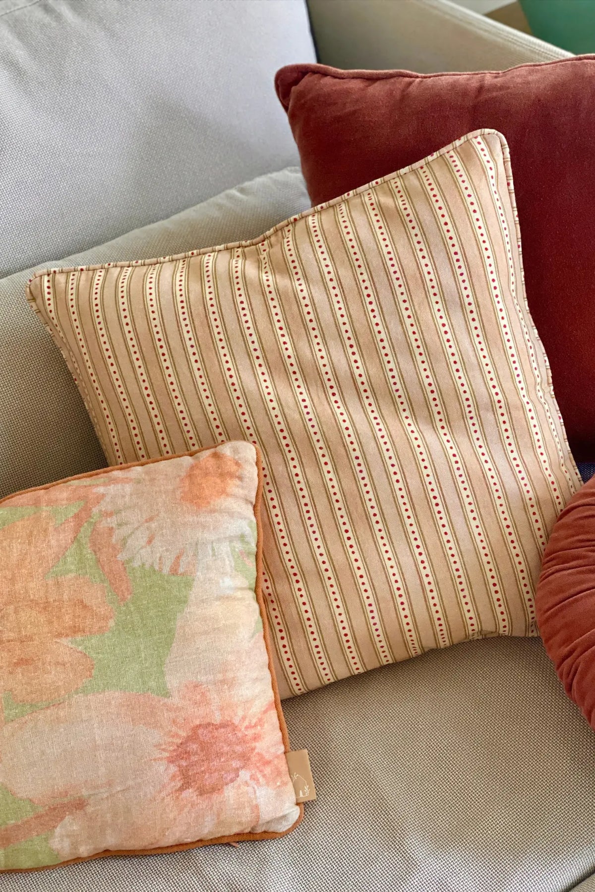 River Apricot Cushion Cover SanctuaryLiving