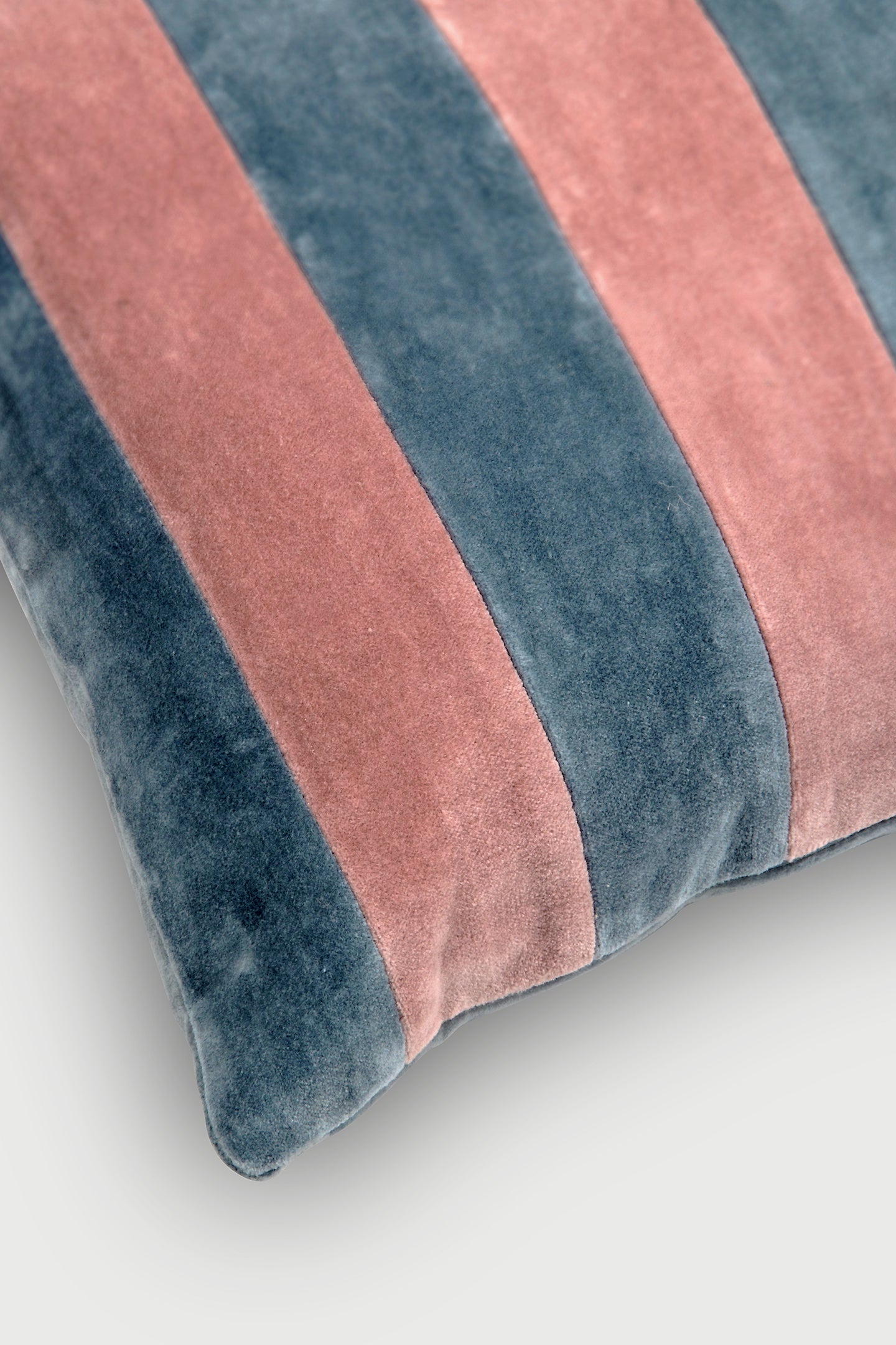 Willow Teal Striped Oblong Cushion Cover