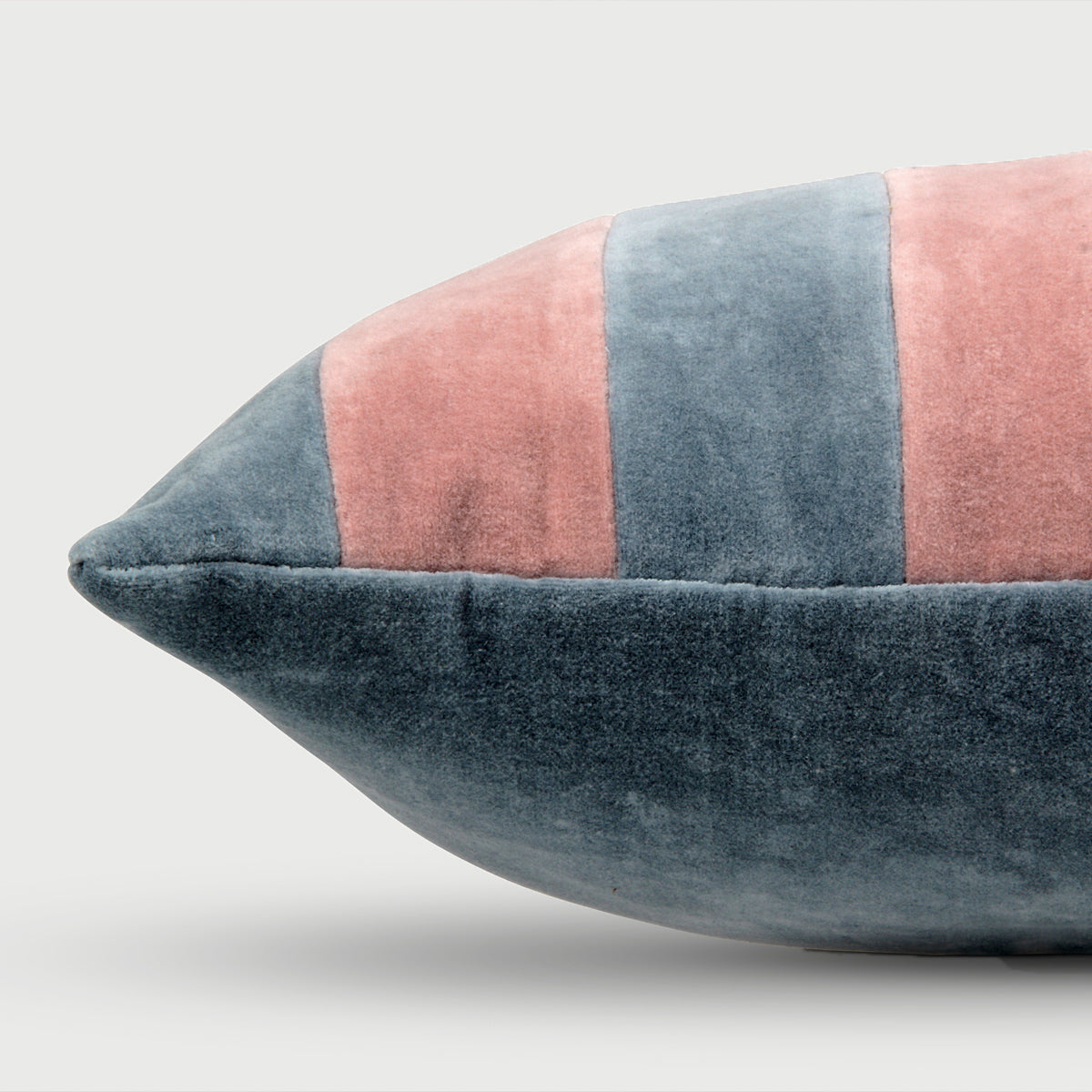 Willow Teal Striped Oblong Cushion Cover