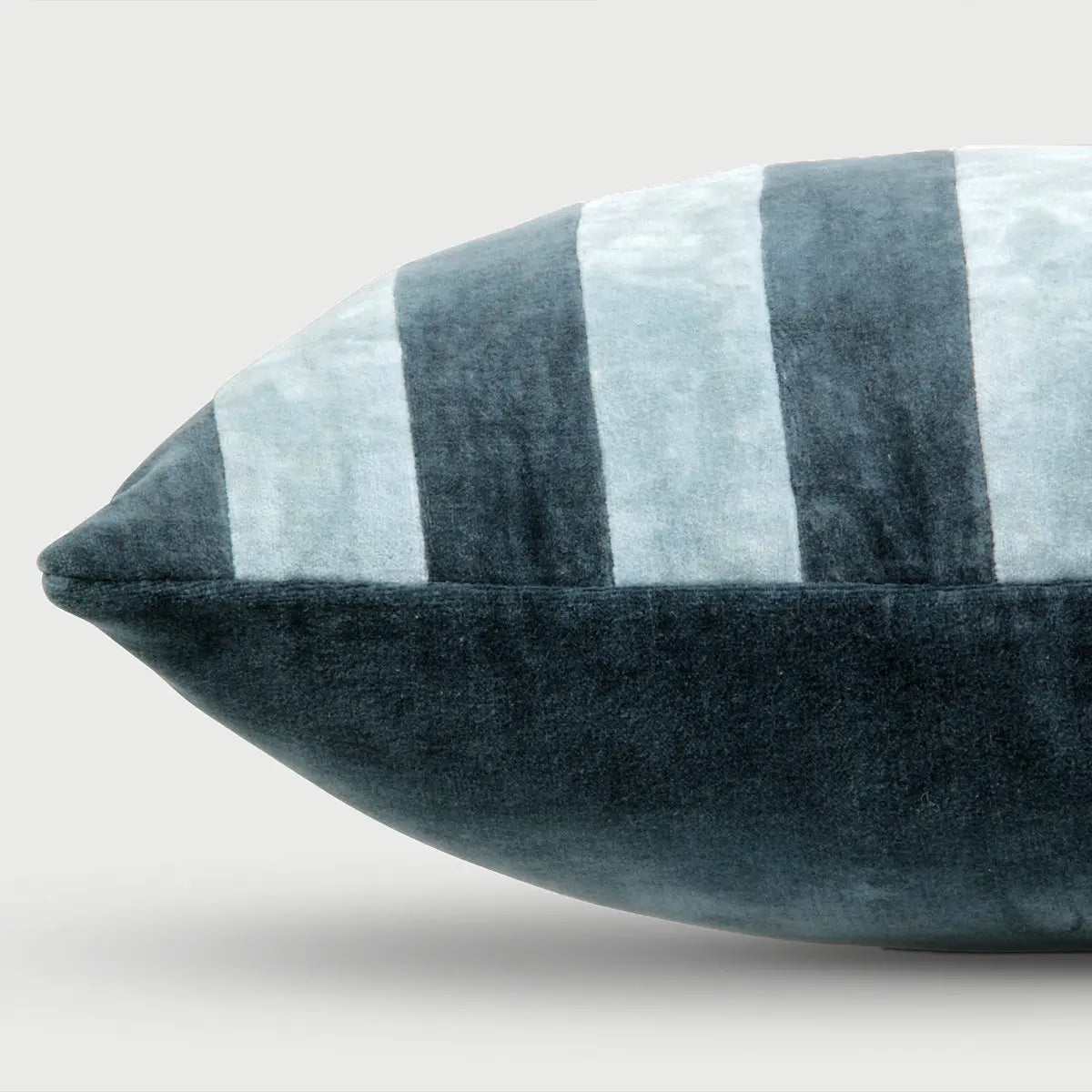 Holly Azure Striped Oblong Cushion Cover SanctuaryLiving