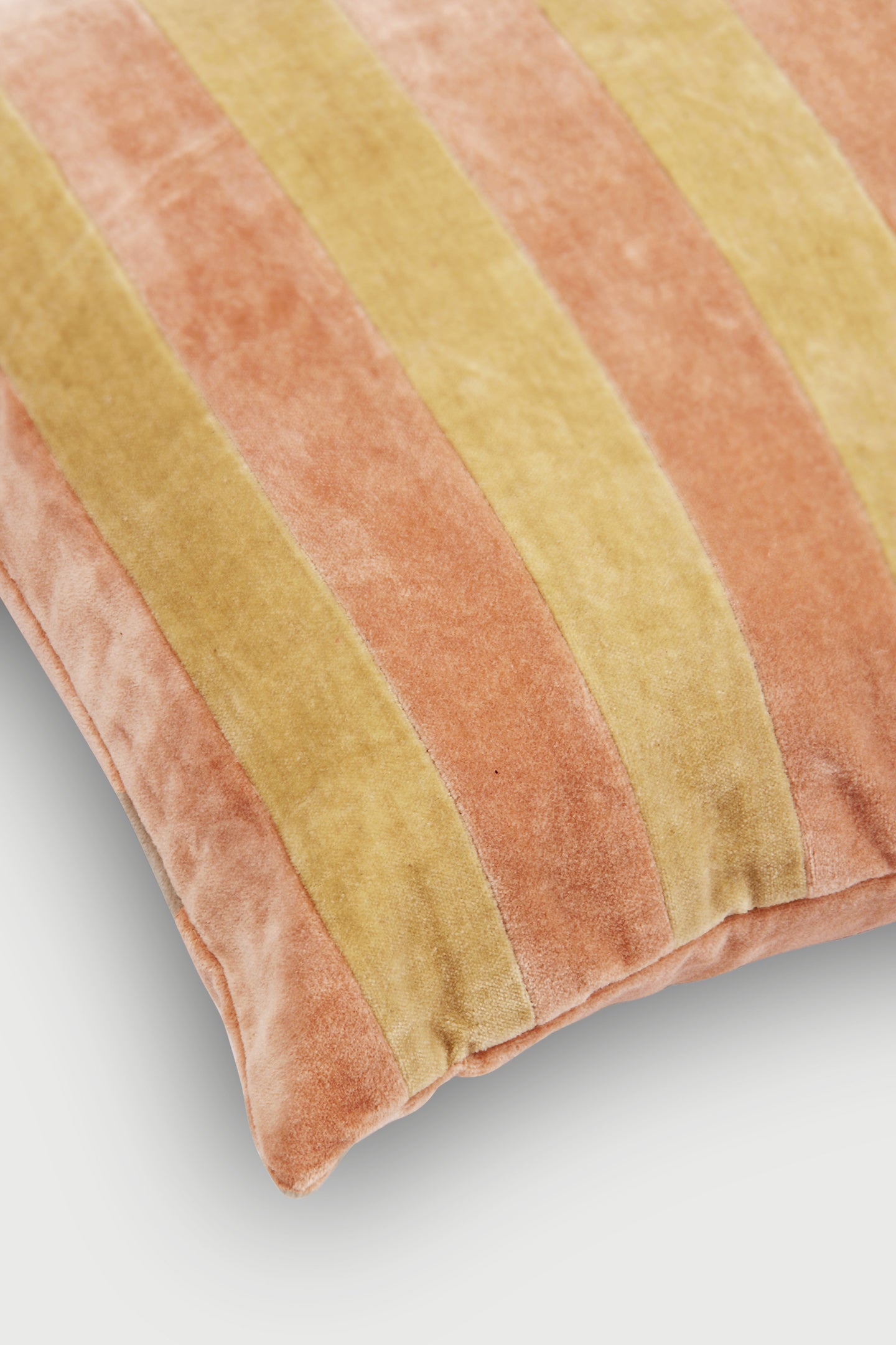 Holly Apricot Striped Oblong Cushion Cover