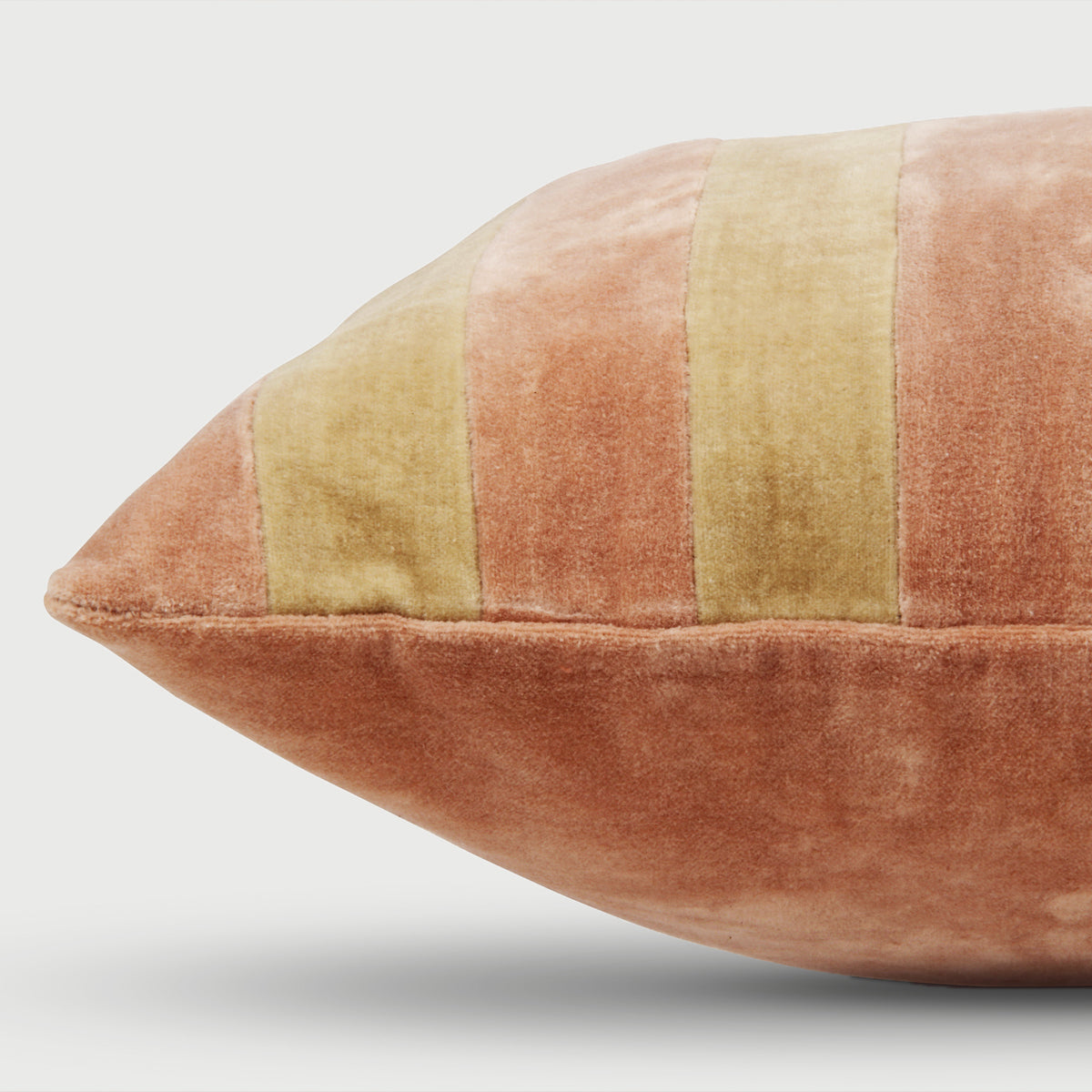Holly Apricot Striped Oblong Cushion Cover