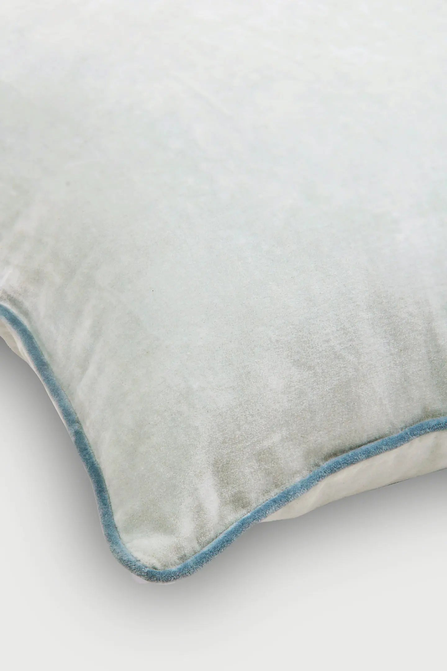 Glow Light Blue Velvet Cushion Cover SanctuaryLiving