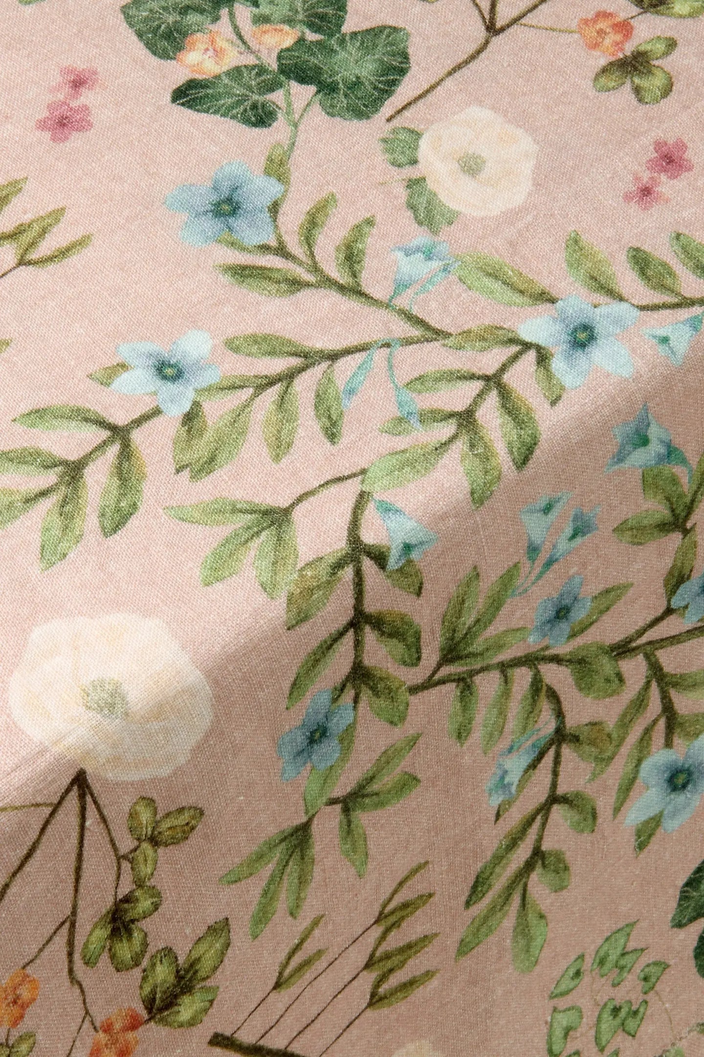 Valley Rose Linen Table Cover SanctuaryLiving
