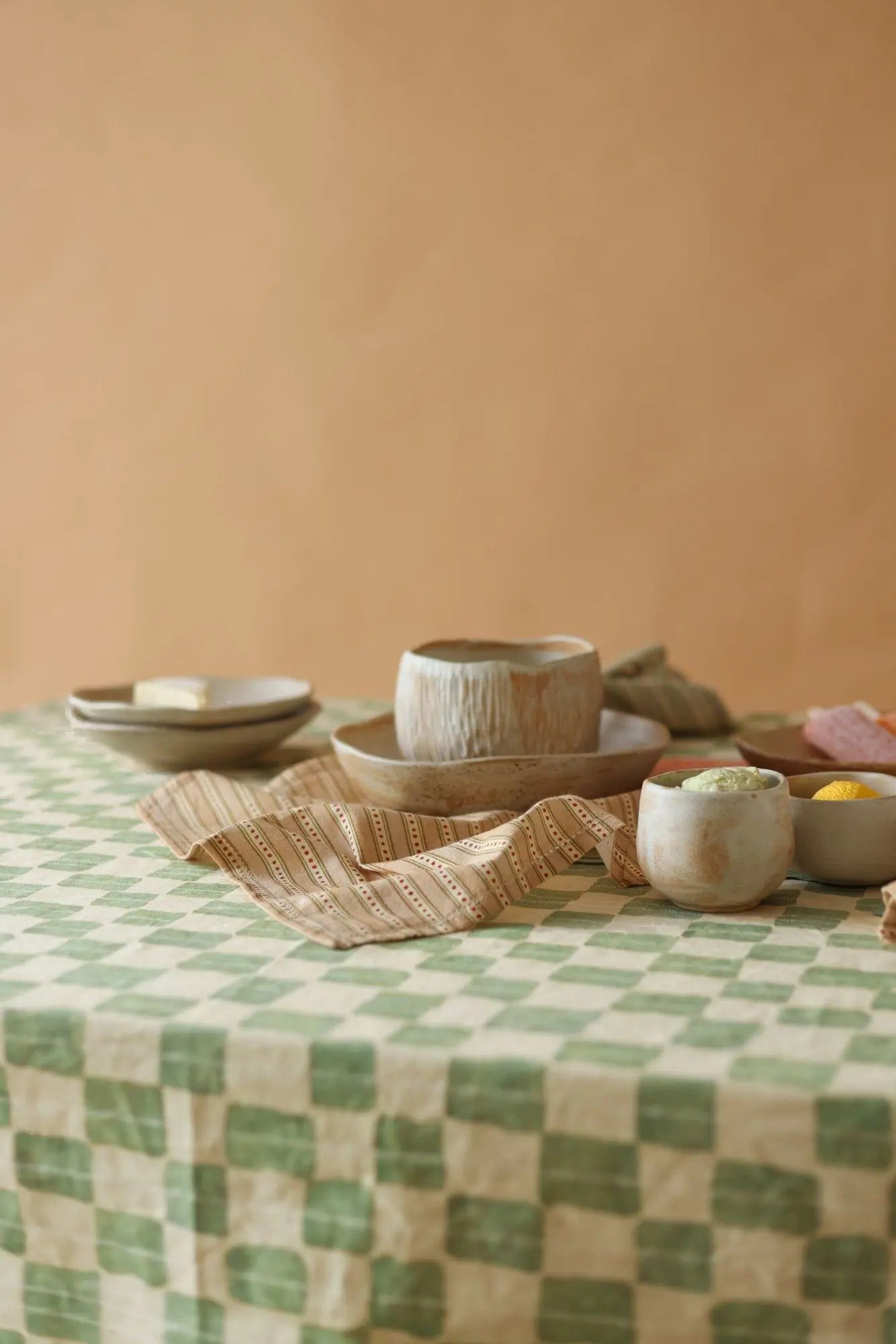 Echo Fern Cotton Table Cover SanctuaryLiving