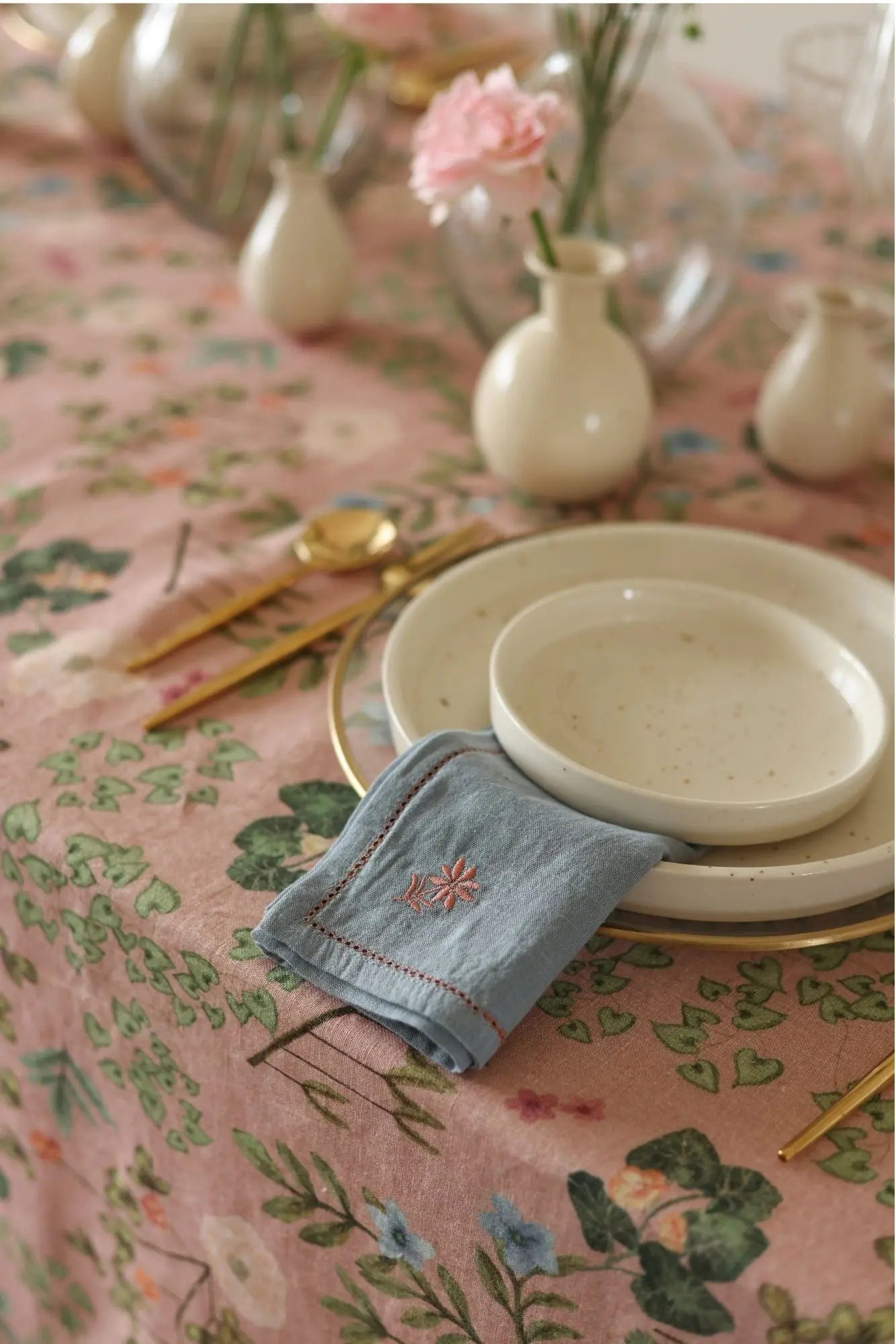 Thistle Soft Blue Table Napkins-Set of 2 SanctuaryLiving