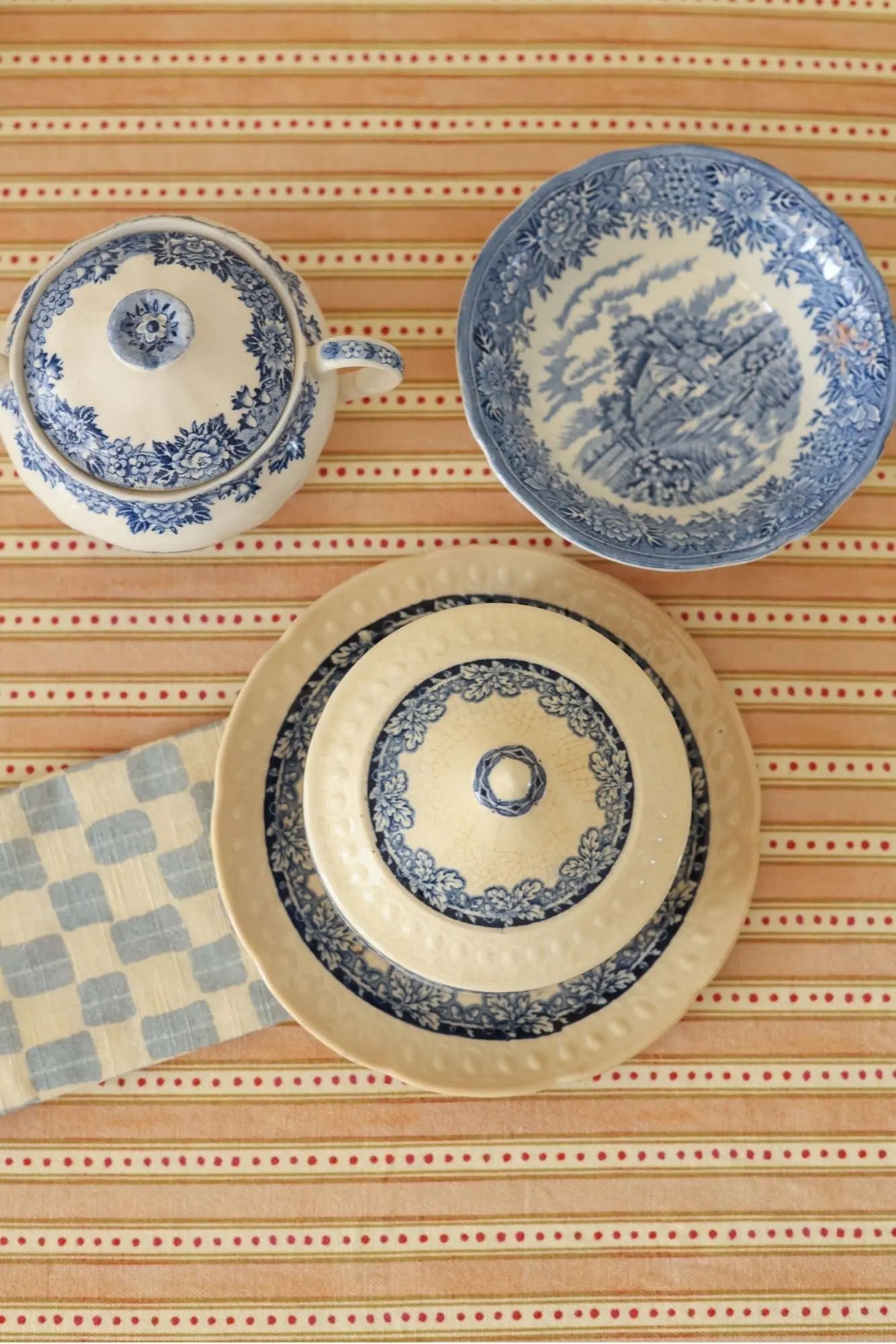 Echo Soft Blue Table Napkins-Set of 6 SanctuaryLiving