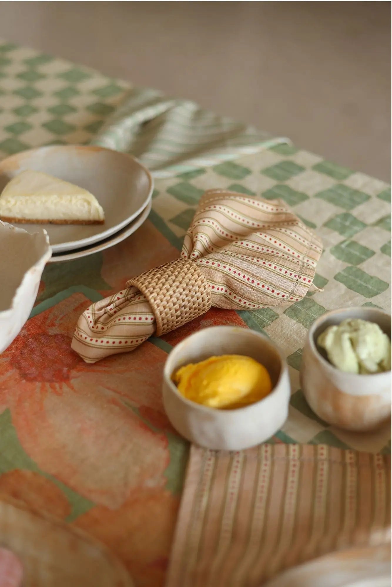 River Apricot Table Napkins-Set of 6 SanctuaryLiving