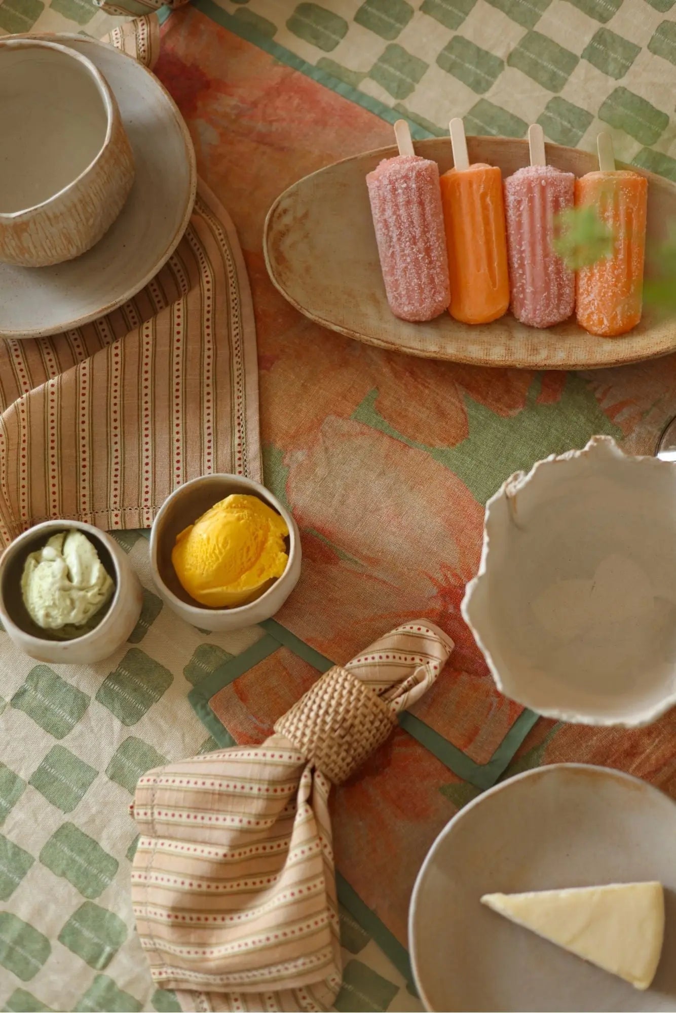 River Apricot Table Napkins-Set of 6 SanctuaryLiving