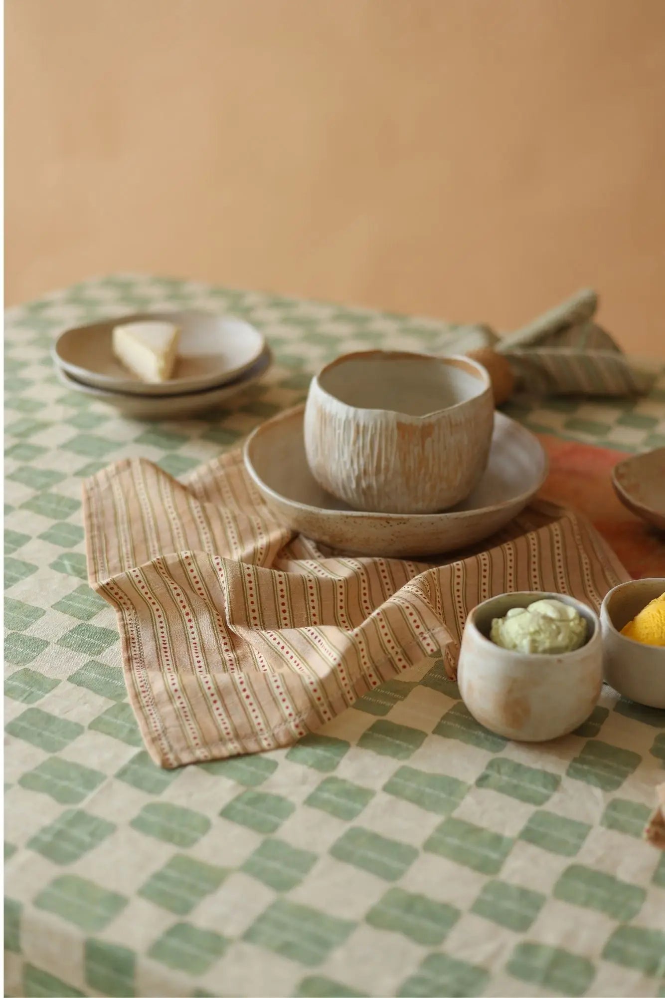 River Apricot Table Napkins-Set of 6 SanctuaryLiving
