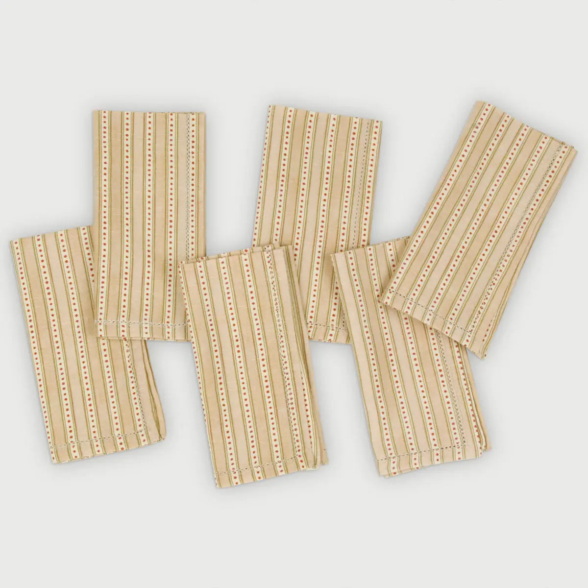 River Apricot Table Napkins-Set of 6 SanctuaryLiving