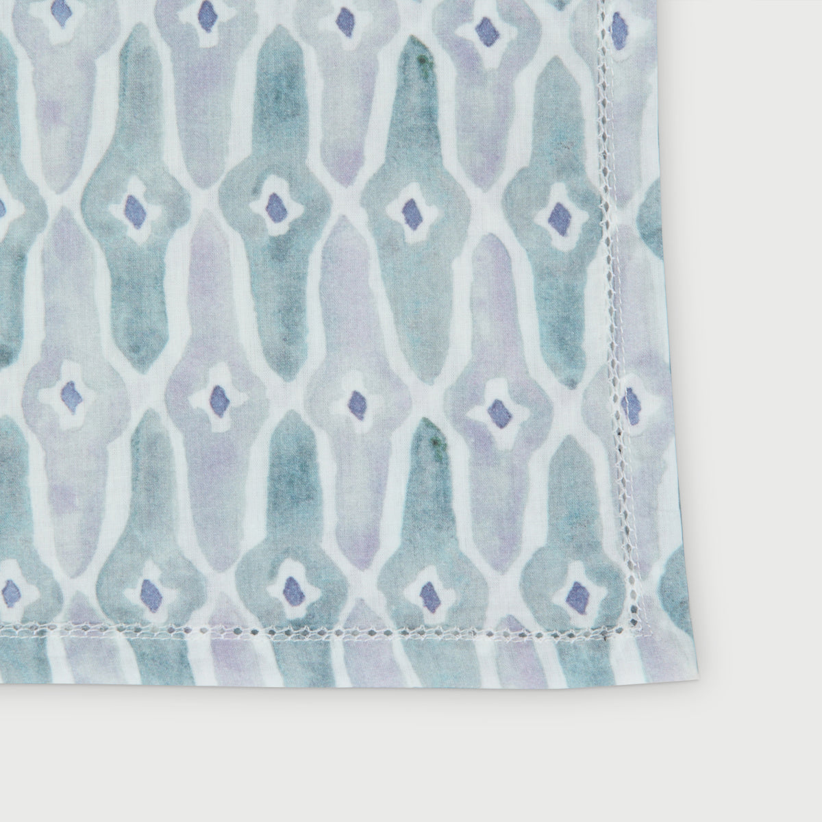 Mosaic Blue Cotton Table Napkins-Set of 6