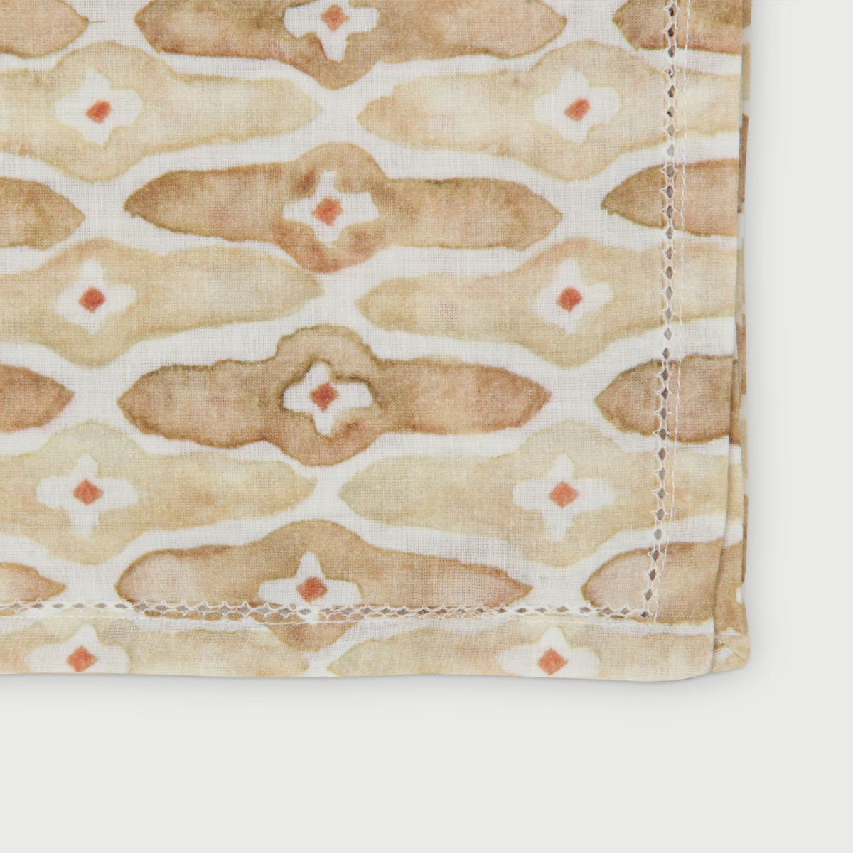 Mosaic Sand Cotton Table Napkins-Set of 6
