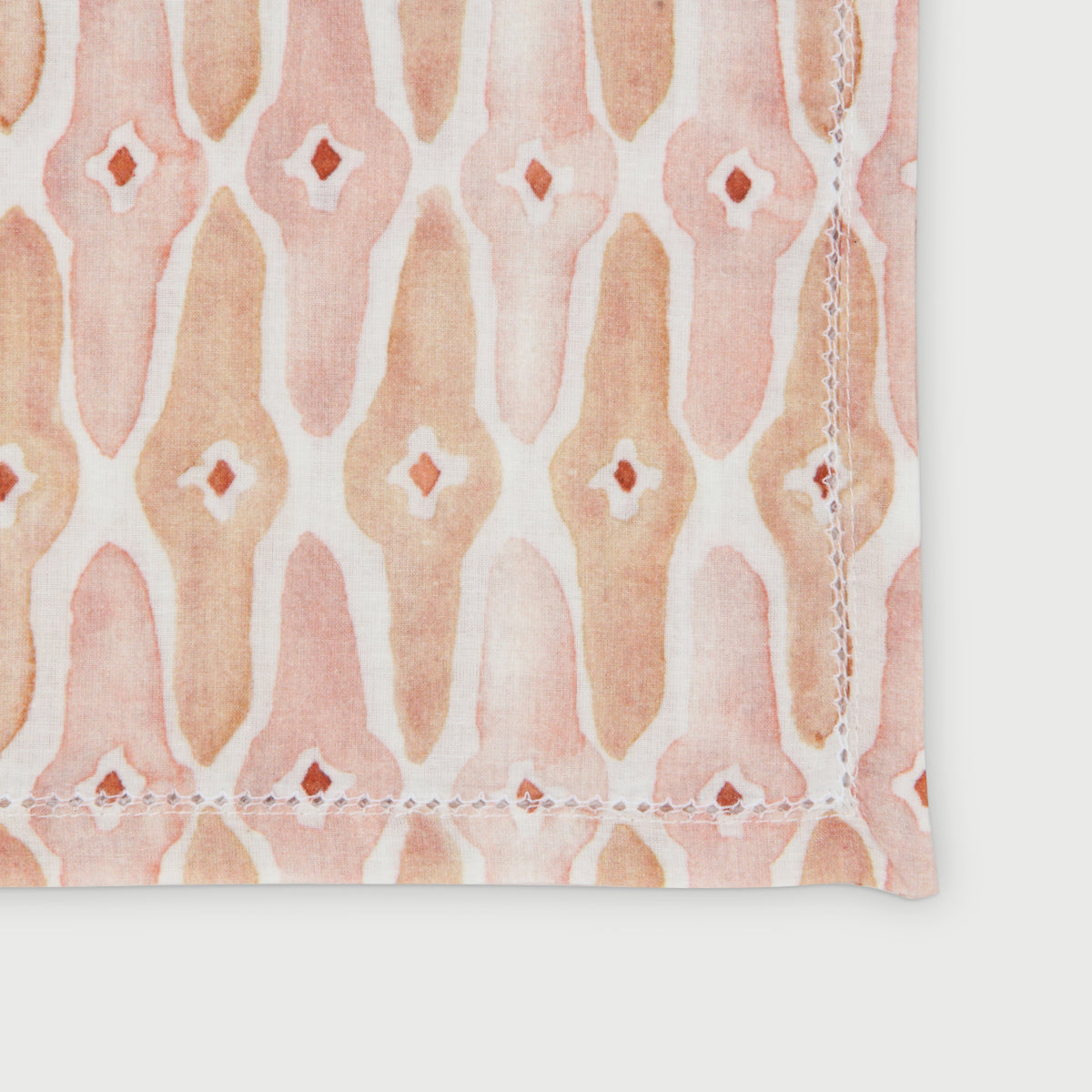 Mosaic Blush Cotton Table Napkins-Set of 6
