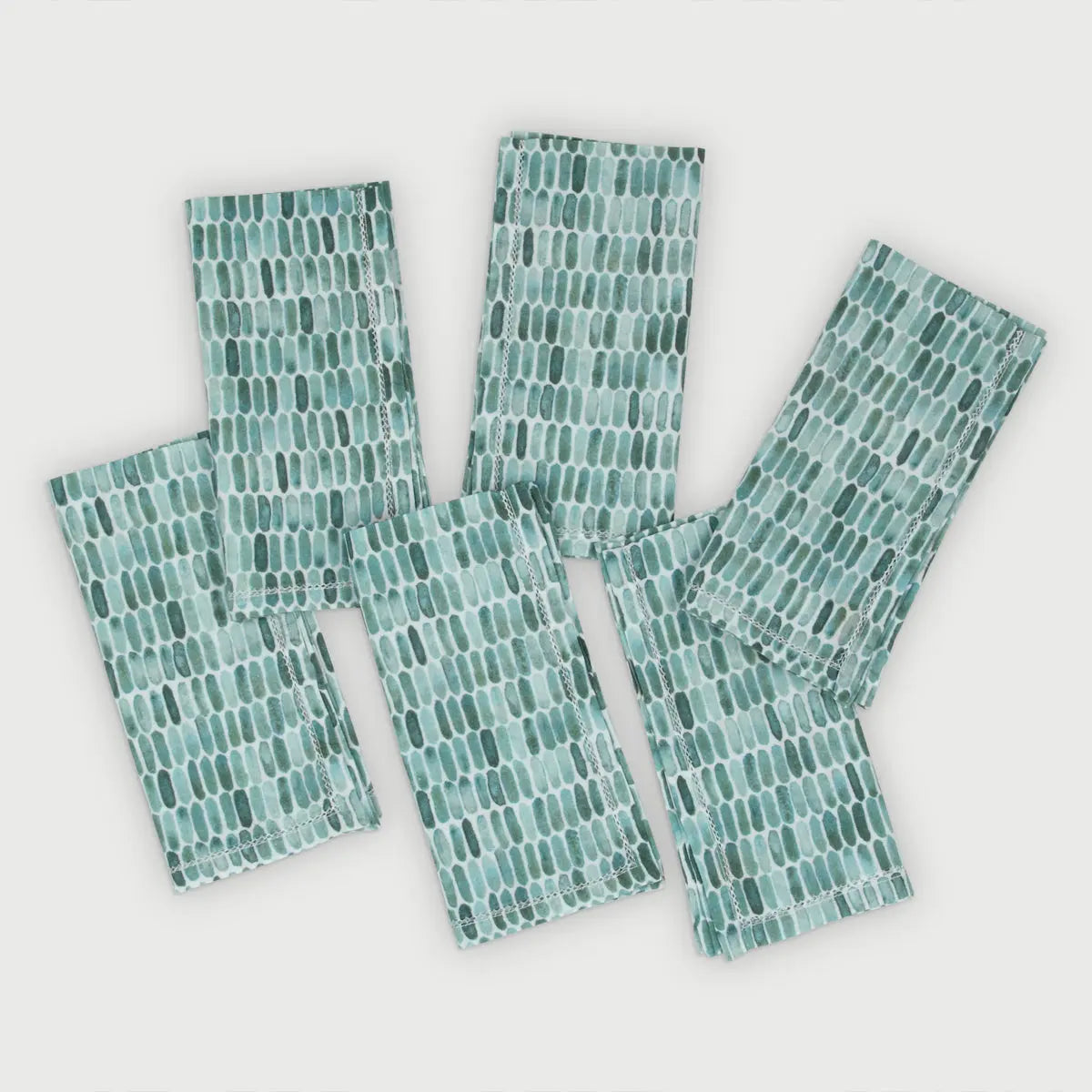 Speckle Teal Cotton Table Napkins-Set of 6 SanctuaryLiving