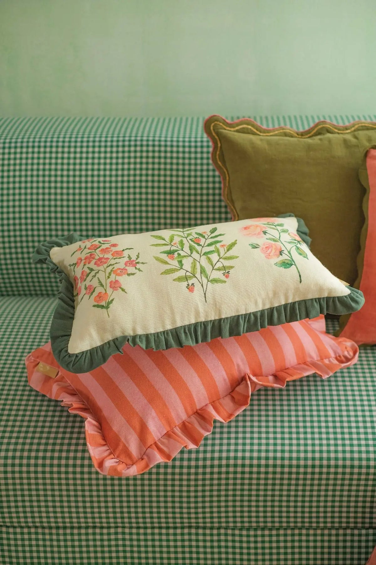 Fiora Ivory Linen Oblong Cushion Cover SanctuaryLiving