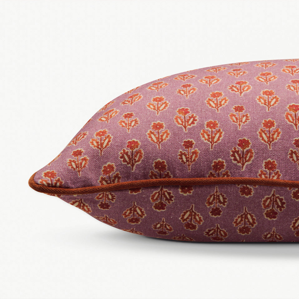 Viola Lavender Cotton Cushion Cover