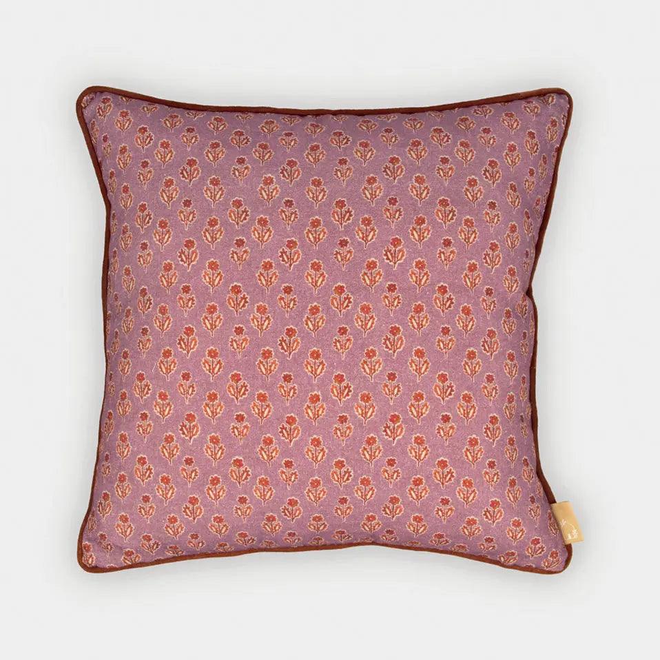 Viola Lavender Cotton Cushion Cover SanctuaryLiving