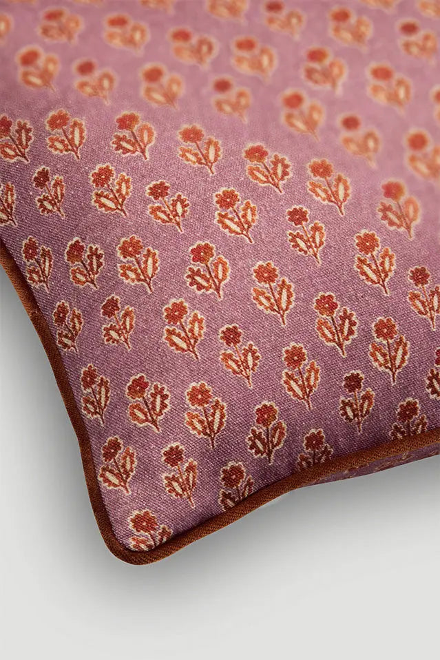 Viola Lavender Cotton Cushion Cover SanctuaryLiving