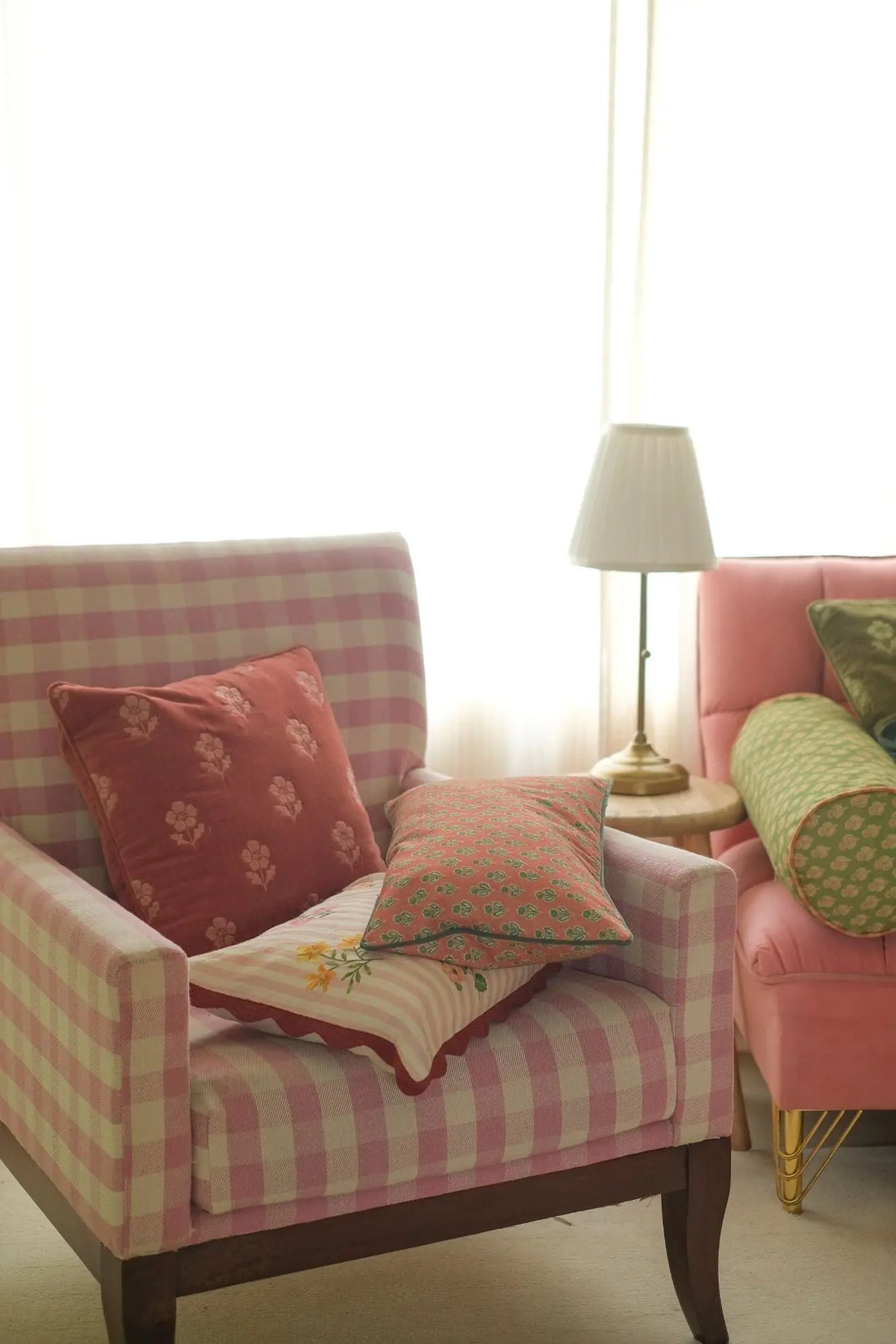 Viola Terracotta Cotton Oblong Cushion Cover SanctuaryLiving