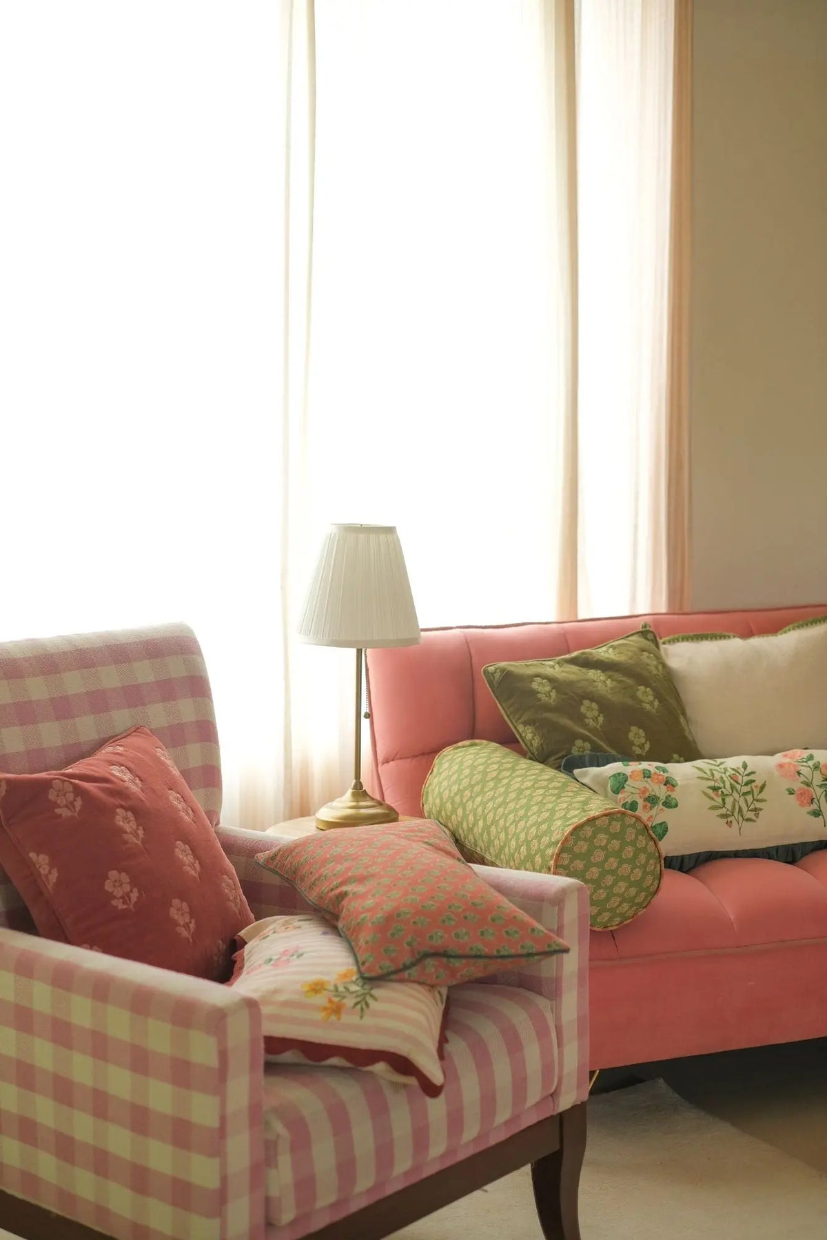 Sofia Forest Green Embroidered Cotton Cushion Cover SanctuaryLiving