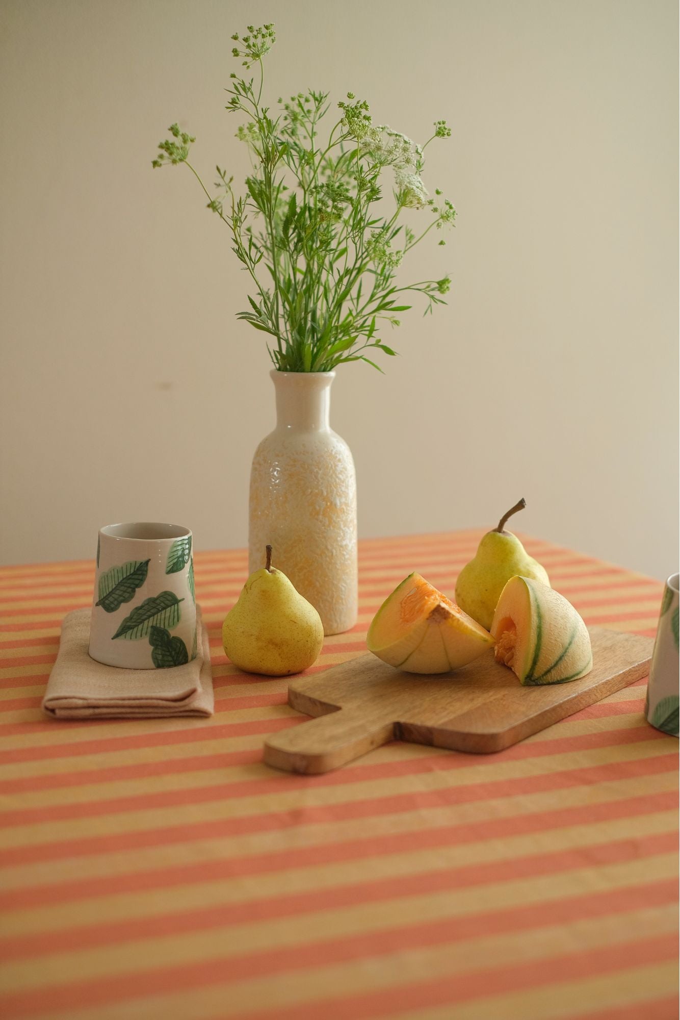 Linea Ruffle Amber Cotton Table Cover