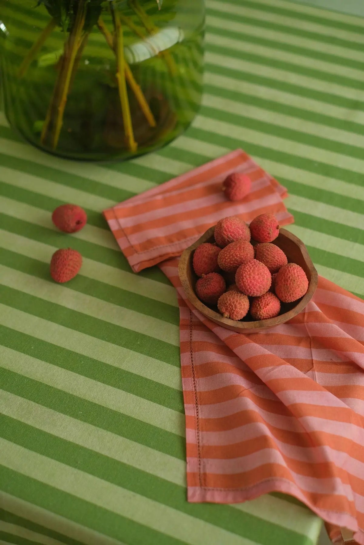 Linea Dusty Rose Cotton Table Napkins-Set of 6 SanctuaryLiving