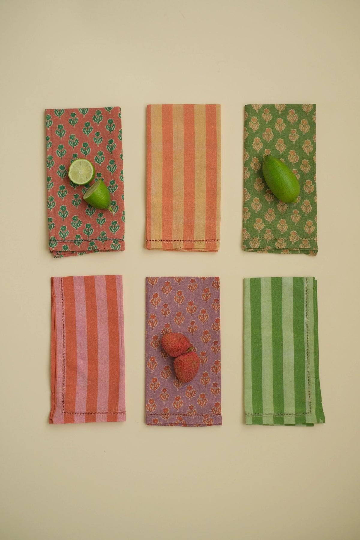 Linea Amber Cotton Table Napkins-Set of 6 SanctuaryLiving
