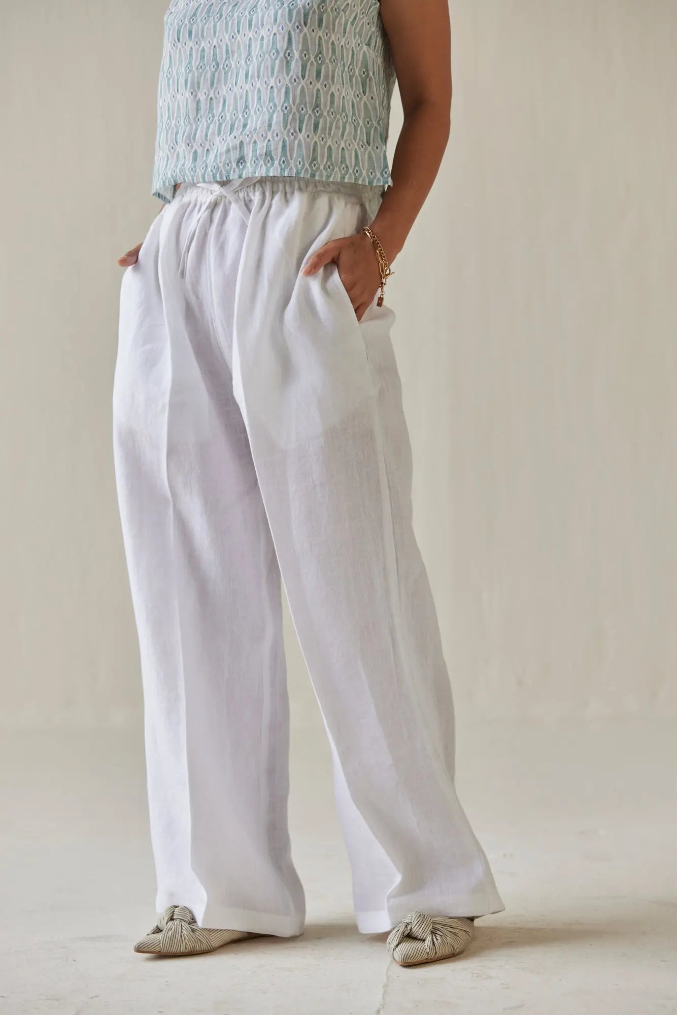 Sakura Mosaic Blue Boatneck Top SanctuaryLiving