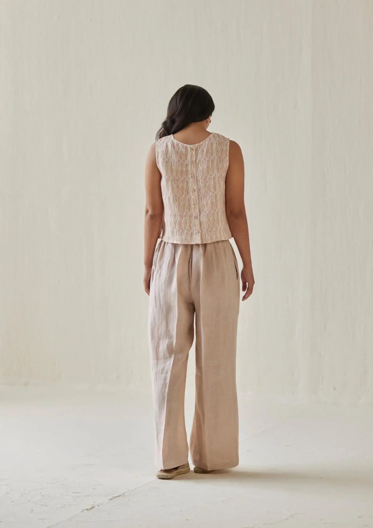 Sakura Mosaic Blush Boatneck Top SanctuaryLiving