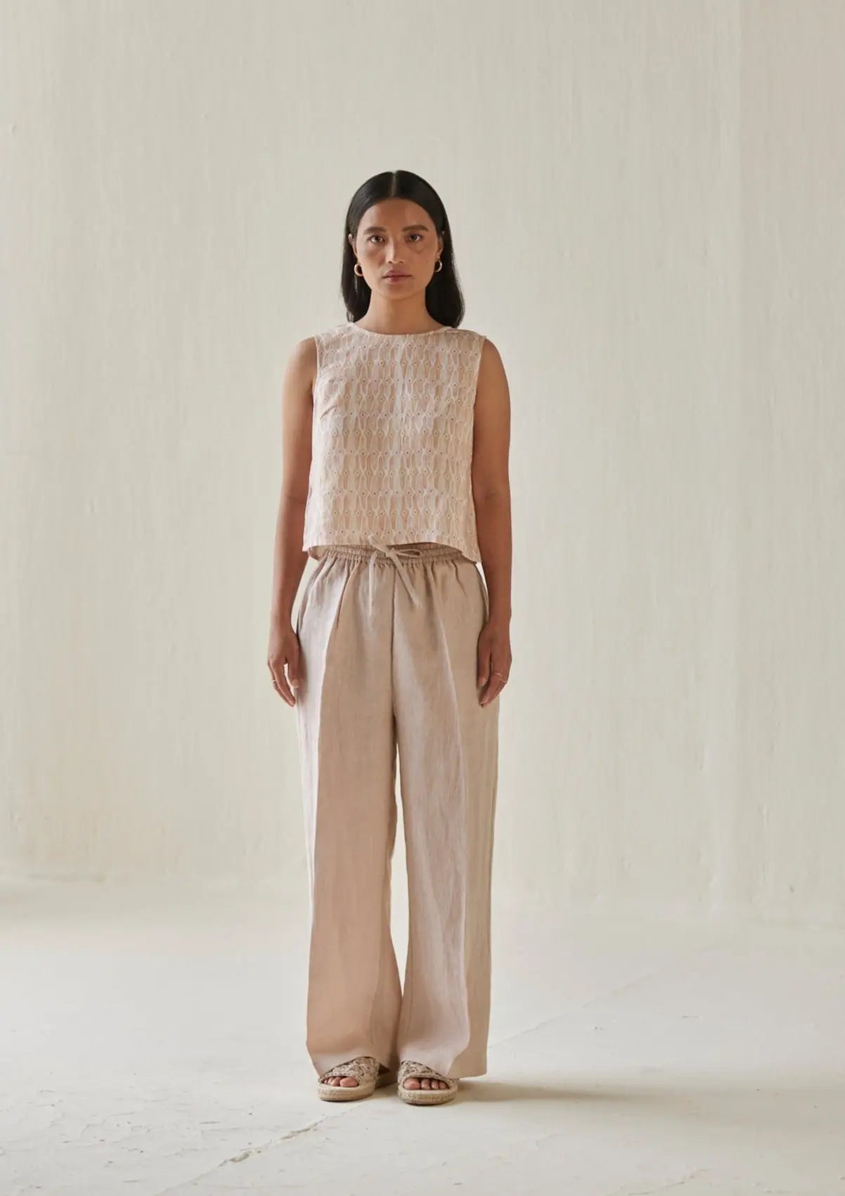 Sakura Mosaic Blush Boatneck Top SanctuaryLiving