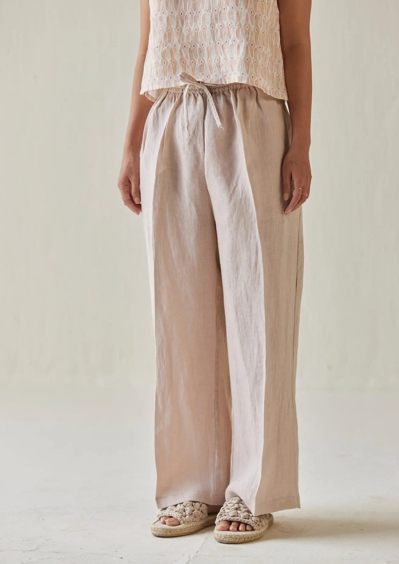 Oasis Linen Pink Pants SanctuaryLiving