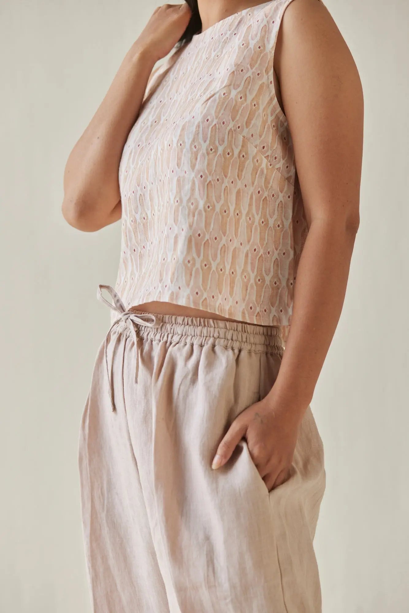 Oasis Linen Pink Pants SanctuaryLiving