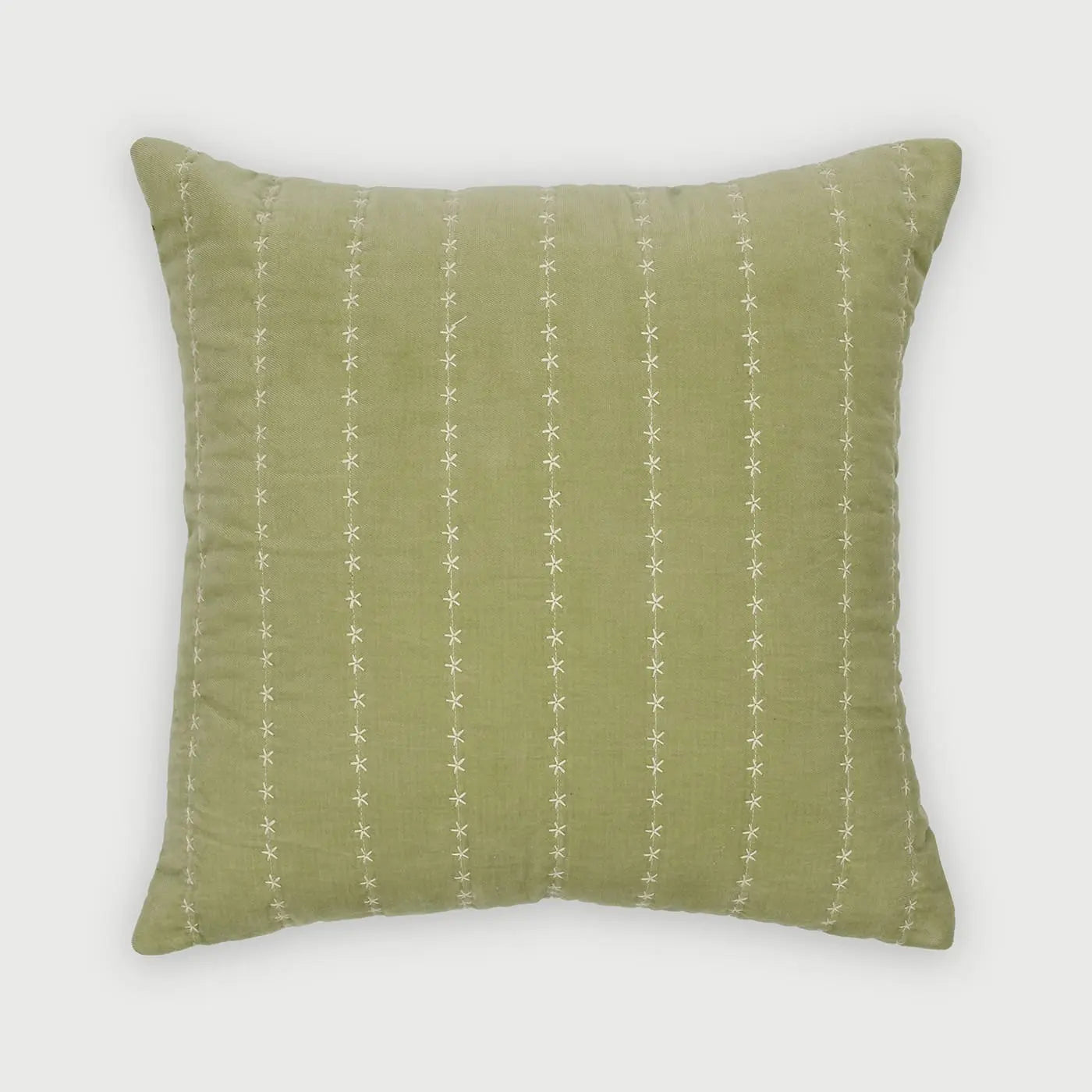 Sitara Sage Velvet Cushion Cover SanctuaryLiving