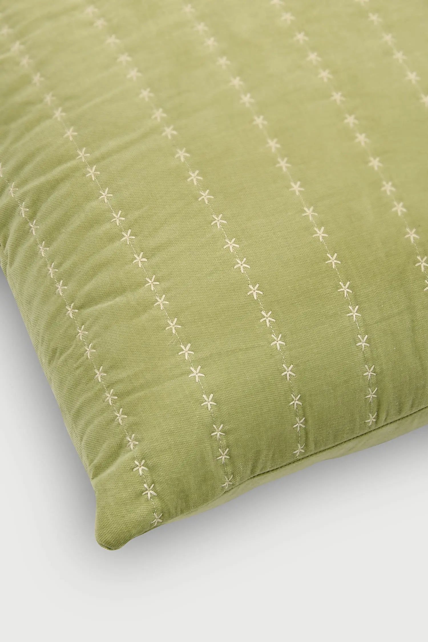 Sitara Sage Velvet Cushion Cover SanctuaryLiving