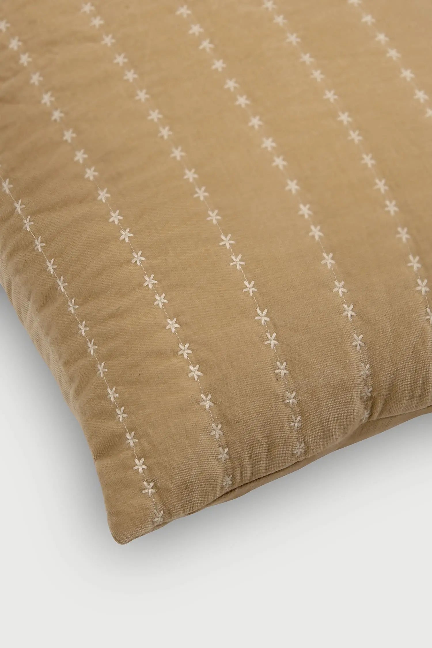 Sitara Sand Velvet Cushion Cover SanctuaryLiving