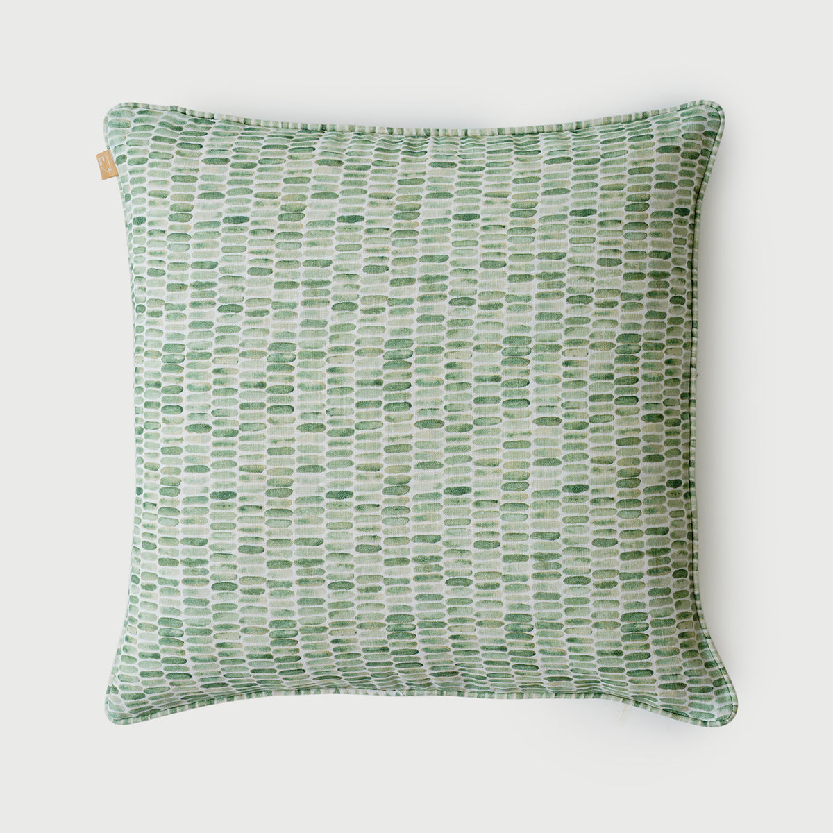Speckle Green Linen Cushion Cover
